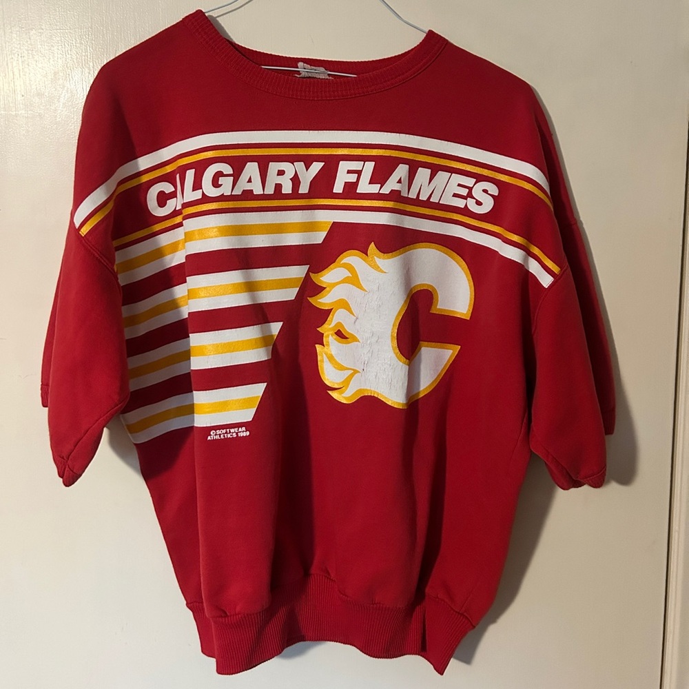 Calgary Flames Red Sweatshirt 1989